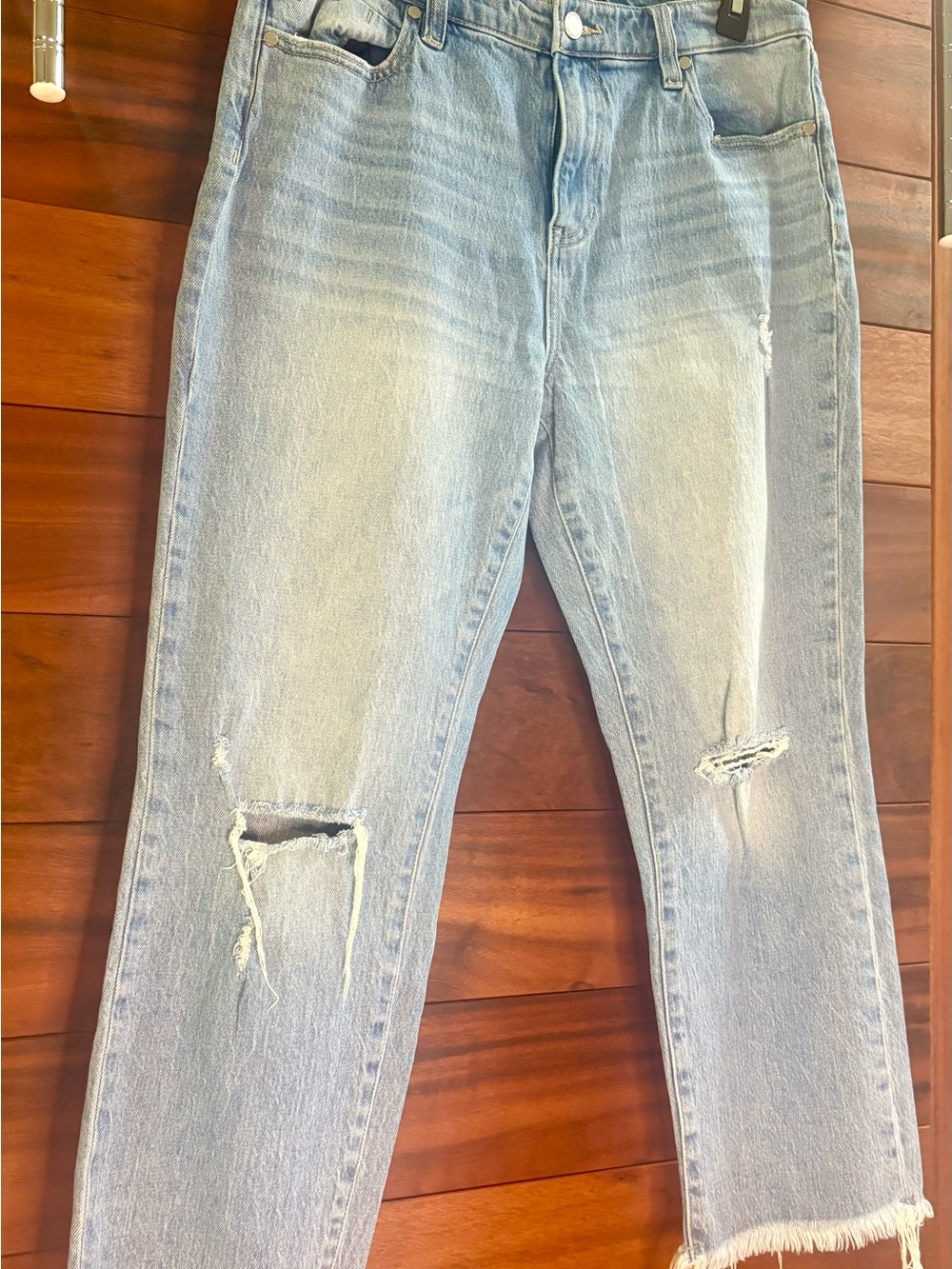 Liverpool Light Blue Distressed Boyfriend Jeans